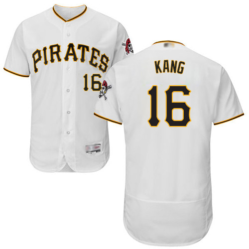 Pirates #16 Jung-ho Kang White Flexbase Authentic Collection Stitched Baseball Jersey Pirates #16 Jung-ho Kang White Flexbase Authentic Collection Stitched Baseball Jersey
