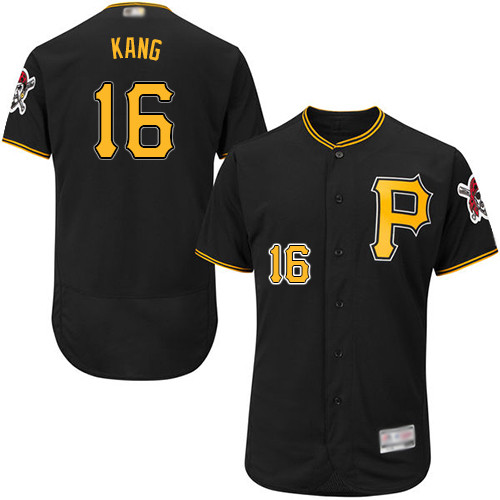 Pirates #16 Jung-ho Kang Black Flexbase Authentic Collection Stitched Baseball Jersey Pirates #16 Jung-ho Kang Black Flexbase Authentic Collection Stitched Baseball Jersey