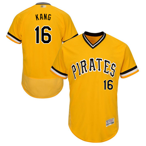 Pirates #16 Jung-ho Kang Gold Flexbase Authentic Collection Stitched Baseball Jersey Pirates #16 Jung-ho Kang Gold Flexbase Authentic Collection Stitched Baseball Jersey