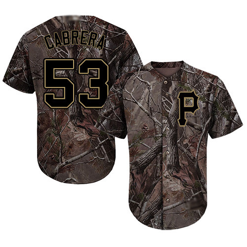 Pirates #53 Melky Cabrera Camo Realtree Collection Cool Base Stitched Baseball Jersey Pirates #53 Melky Cabrera Camo Realtree Collection Cool Base Stitched Baseball Jersey