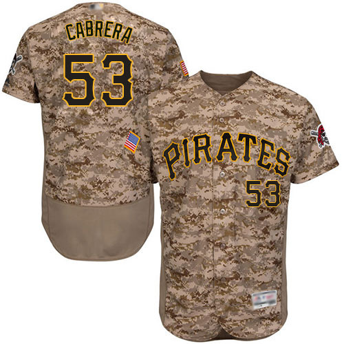 Pirates #53 Melky Cabrera Camo Flexbase Authentic Collection Stitched Baseball Jersey Pirates #53 Melky Cabrera Camo Flexbase Authentic Collection Stitched Baseball Jersey