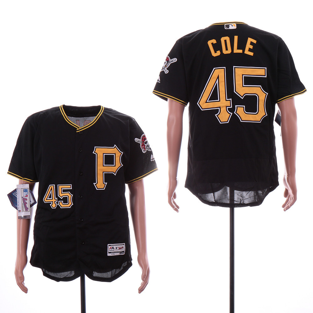 Pirates 45 Gerrit Cole Black Flexbase Jersey Pirates 45 Gerrit Cole Black Flexbase Jersey