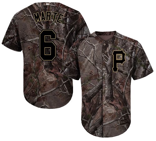 Pirates #6 Starling Marte Camo Realtree Collection Cool Base Stitched Baseball Jersey Pirates #6 Starling Marte Camo Realtree Collection Cool Base Stitched Baseball Jersey