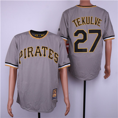 Pirates #23 Kent Tekulve Gray Cooperstown Collection Cool Base Jersey Pirates #23 Kent Tekulve Gray Cooperstown Collection Cool Base Jersey