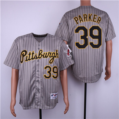 Pirates #39 Dave Parker Gray Cool Base Jersey Pirates #39 Dave Parker Gray Cool Base Jersey