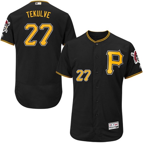 Pirates #27 Kent Tekulve Black Flexbase Authentic Collection Stitched MLB Jersey Pirates #27 Kent Tekulve Black Flexbase Authentic Collection Stitched MLB Jersey