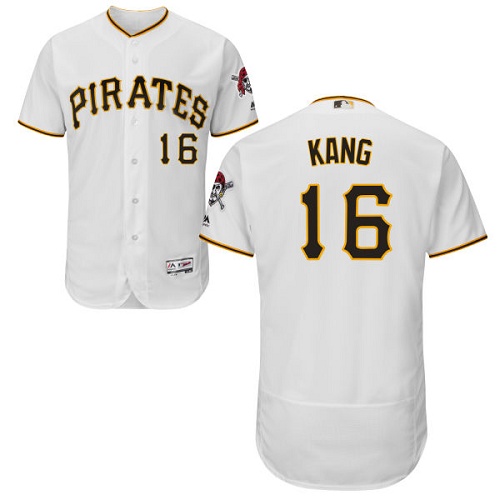 Pirates #16 Jung-ho Kang White Flexbase Authentic Collection Stitched MLB Jersey Pirates #16 Jung-ho Kang White Flexbase Authentic Collection Stitched MLB Jersey