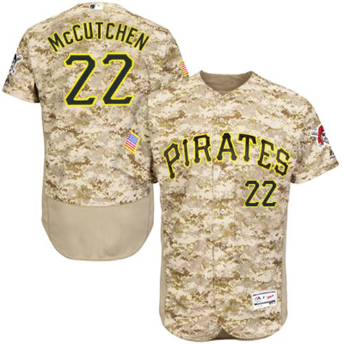Pirates #22 Andrew McCutchen Camo Flexbase Authentic Collection Stitched MLB Jersey Pirates #22 Andrew McCutchen Camo Flexbase Authentic Collection Stitched MLB Jersey
