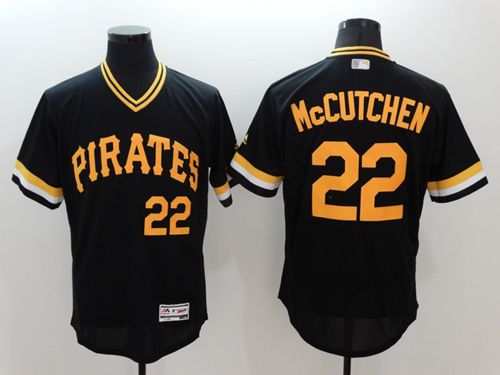 Pirates #22 Andrew McCutchen Black Flexbase Authentic Collection Cooperstown Stitched MLB Jersey Pirates #22 Andrew McCutchen Black Flexbase Authentic Collection Cooperstown Stitched MLB Jersey