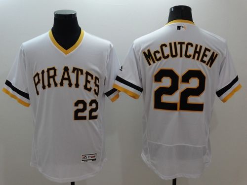 Pirates #22 Andrew McCutchen White Flexbase Authentic Collection Cooperstown Stitched MLB Jersey Pirates #22 Andrew McCutchen White Flexbase Authentic Collection Cooperstown Stitched MLB Jersey