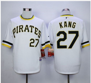 Pittsburgh Pirates #27 Jung-ho Kang White Alternate 2 Cool Base Stitched MLB Jersey Pittsburgh Pirates #27 Jung-ho Kang White Alternate 2 Cool Base Stitched MLB Jersey