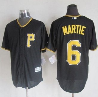 Pittsburgh Pirates #6 Starling Marte Black New Cool Base Stitched Baseball Jersey Pittsburgh Pirates #6 Starling Marte Black New Cool Base Stitched Baseball Jersey