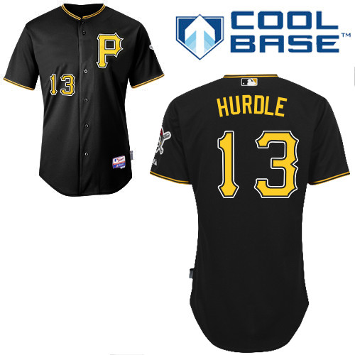 Pittsburgh Pirates #13Clint Hurdle Authentic Andrew McCutchen Alternate black Jersey
