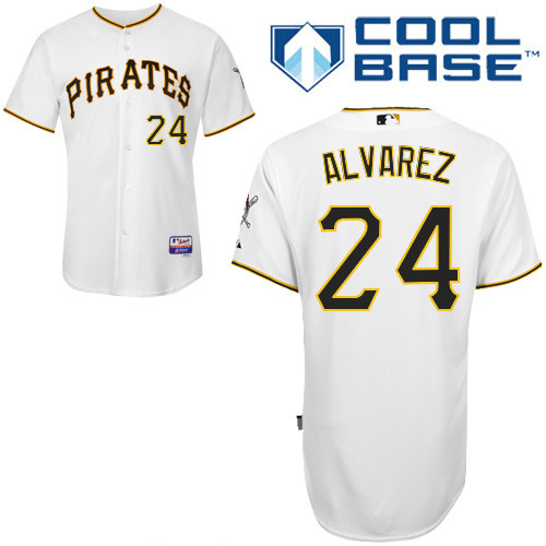 Pittsburgh Pirates #24 Pedro Alvarez Authentic Andrew McCutchen Home White Jersey Pittsburgh Pirates #24 Pedro Alvarez Authentic Andrew McCutchen Home White Jersey