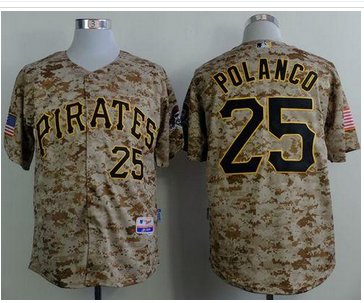 Pittsburgh Pirates #25 Gregory Polanco Camo Alternate Cool Base Stitched Baseball Jersey Pittsburgh Pirates #25 Gregory Polanco Camo Alternate Cool Base Stitched Baseball Jersey