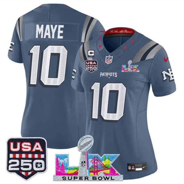 Star C Patch And Super Bowl LX Patch & USA 250' Patch “Rivalries” Vapor Limited Football Stitched Jersey(Run Small)