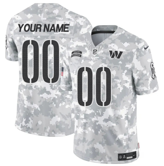 Youth Washington Commanders Active Player Custom 2024 F.U.S.E Arctic Camo Salute To Service Limited Stitched Football Jersey Youth Washington Commanders Active Player Custom 2024 F.U.S.E Arctic Camo Salute To Service Limited Stitched Football Jersey