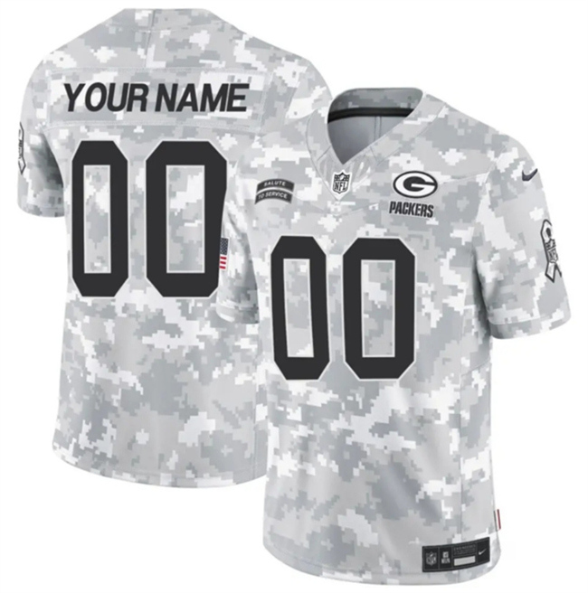 Youth Green Bay Packers Active Player Custom 2024 F.U.S.E Arctic Camo Salute To Service Limited Stitched Football Jersey Youth Green Bay Packers Active Player Custom 2024 F.U.S.E Arctic Camo Salute To Service Limited Stitched Football Jersey
