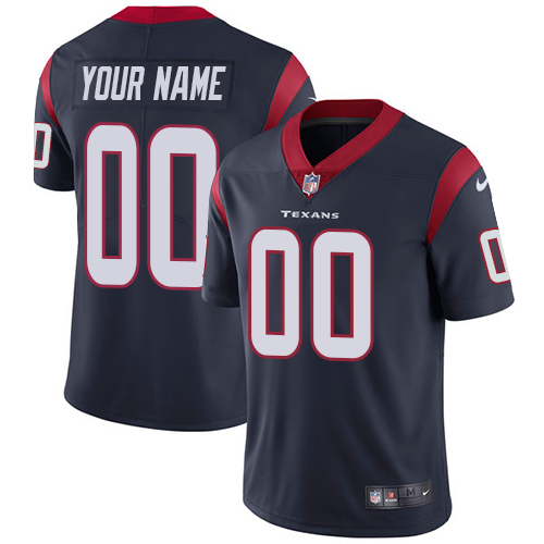 Nike Houston Texans Elite Navy Blue Home Youth Jersey NFL Vapor Untouchable Customized jerseys