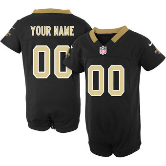 Nike New Orleans Saints Newborn Customized Team Color Game Jersey Creeper Nike New Orleans Saints Newborn Customized Team Color Game Jersey Creeper