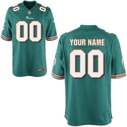 Nike Miami Dolphins Youth Customized Game Team Color Jersey Nike Miami Dolphins Youth Customized Game Team Color Jersey
