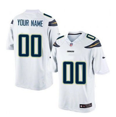 Youth Nike San Diego Chargers Customized Elite White NFL Jersey