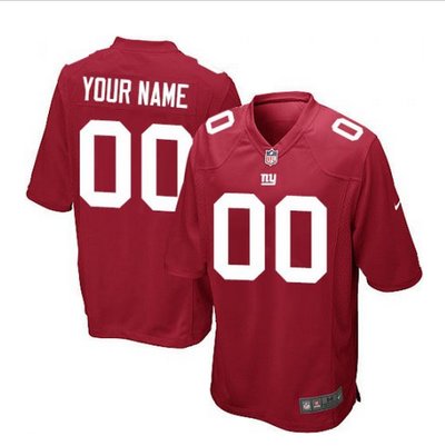Youth Nike New York Giants Customized Elite Red Alternate NFL Jersey