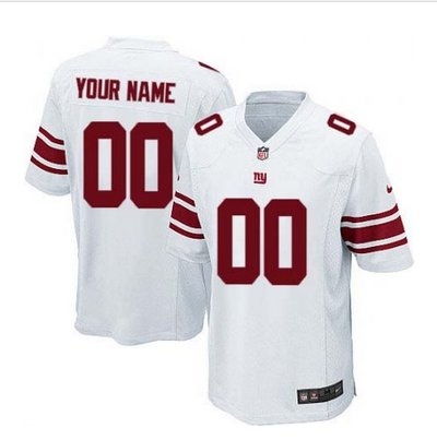 Youth Nike New York Giants Customized Limited White NFL Jersey Youth Nike New York Giants Customized Limited White NFL Jersey