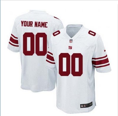 Youth Nike New York Giants Customized Elite White NFL Jersey Youth Nike New York Giants Customized Elite White NFL Jersey