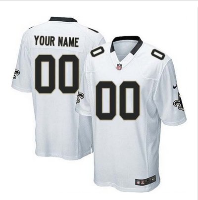 Youth Nike New Orleans Saints Customized Elite White NFL Jersey Youth Nike New Orleans Saints Customized Elite White NFL Jersey