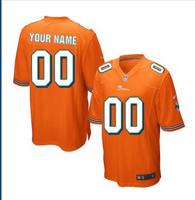 Youth Nike Miami Dolphins Customized Limited Orange Alternate NFL Jersey Youth Nike Miami Dolphins Customized Limited Orange Alternate NFL Jersey