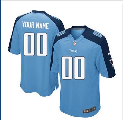 Youth Nike Tennessee Titans Customized Elite Light Blue Team Color NFL Jersey Youth Nike Tennessee Titans Customized Elite Light Blue Team Color NFL Jersey