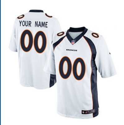 Youth Nike Denver Broncos Customized Limited White NFL Jersey Youth Nike Denver Broncos Customized Limited White NFL Jersey