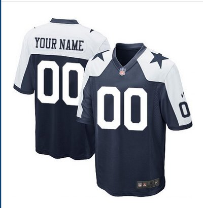 Youth Nike Dallas Cowboys Customized Limited Blue Thanksgiving Alternate NFL Jersey