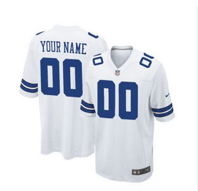Youth Nike Dallas Cowboys Customized Elite White NFL Jersey Youth Nike Dallas Cowboys Customized Elite White NFL Jersey