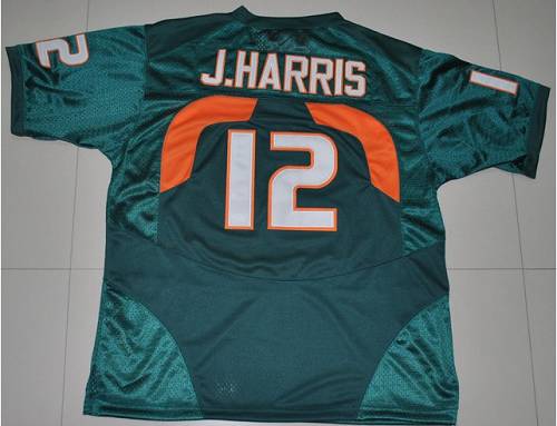 Hurricanes #12 Jacory Harris Green Stitched NCAA Jerseys Hurricanes #12 Jacory Harris Green Stitched NCAA Jerseys