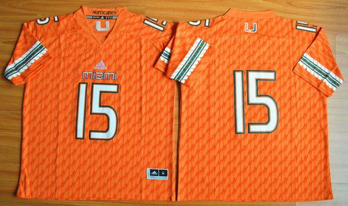 Hurricanes #15 Brad Kaaya Orange Stitched NCAA Jerseys Hurricanes #15 Brad Kaaya Orange Stitched NCAA Jerseys