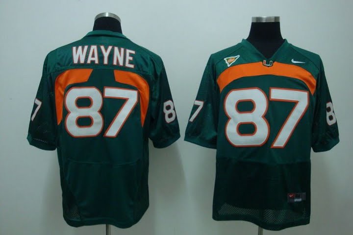 Hurricanes #87 Reggie Wayn Green Stitched NCAA Jersey Hurricanes #87 Reggie Wayn Green Stitched NCAA Jersey