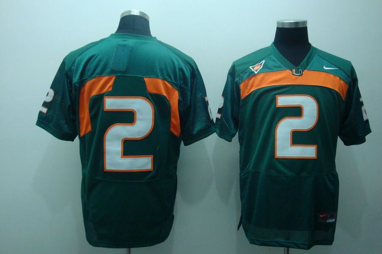 Hurricanes #2 Jon Beason Green Stitched NCAA Jersey Hurricanes #2 Jon Beason Green Stitched NCAA Jersey