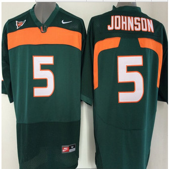 Miami Hurricanes Jersey NCAA jerseys #5 Johnson Black jersey Miami Hurricanes Jersey NCAA jerseys #5 Johnson Black jersey