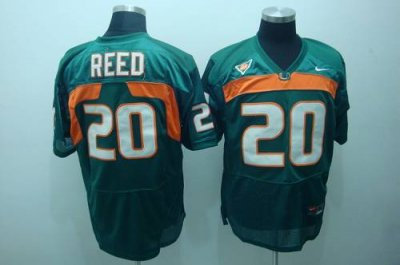 Hurricanes #20 Ed Reed Green Embroidered NCAA Jerseys Hurricanes #20 Ed Reed Green Embroidered NCAA Jerseys