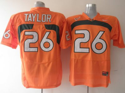 Hurricanes #26 Sean Taylor Orange Embroidered NCAA Jerseys Hurricanes #26 Sean Taylor Orange Embroidered NCAA Jerseys