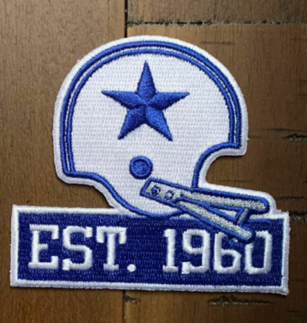 Dallas Cowboys Est. 1960 Patch, it could be stitched on any jersey, just tell us the ID# of the jersey