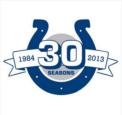 Stitched Indianapolis Colts 30th Anniversary Jersey Patch
