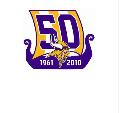 Stitched Minnesota Vikings 50th Anniversary Jersey Patch