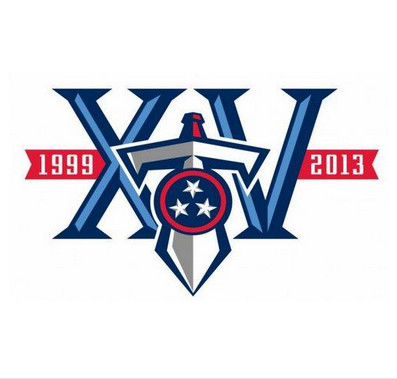 Stitched Tennessee Titans 10th Anniversary Jersey Patch