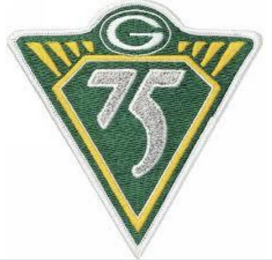 Stitched NFL Green Bay Packers 75th Jersey Patch