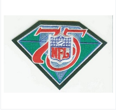 Stitched NFL 75th Throwback Jersey Patch