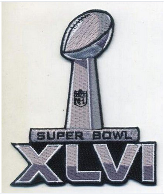 Stitched Super Bowl 46 XLVI Jersey Patch New England Patriots vs New York Giants