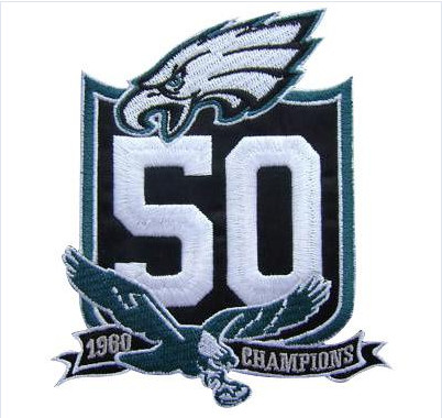 Stitched Philadelphia Eagles 50th Anniversary Jersey Patch